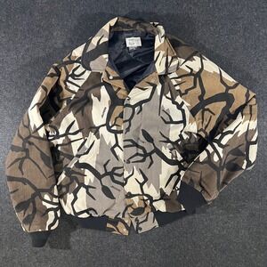 VTG Predator Camouflage Jacket Mens XL Brown Fall Gray Hunting Thinsulate USA